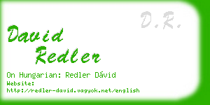 david redler business card